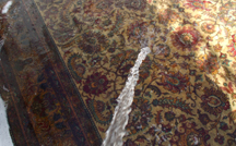 alfombra turca de pura seda kayseri inmersion en agua para lavado