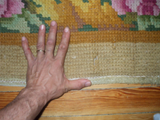 La mano de Jamshid y una alfombra española antigua