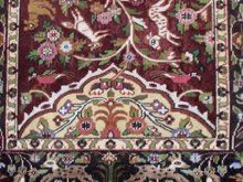 alfombra pakistani despues de restauración de colores